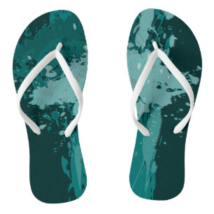 Tongs Plaque de peinture turquoise - Approvisionnement d