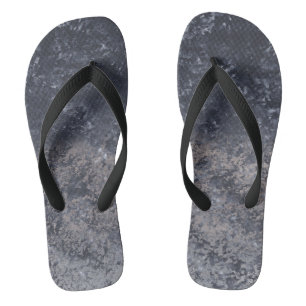 Tongs plats noir gris tan blanc Mélanges Abstraits