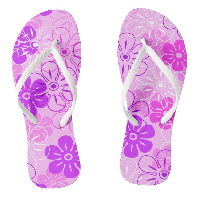 Tongs Pluie de fleurs Hawaiian Retro Floral (Semelle)