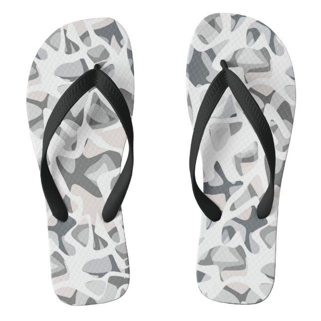 Tongs Points gris clair motif Abstrait tacheté (Semelle)