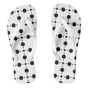 Tongs Points noirs, Motif à pois, Points, Pointillé