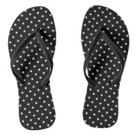 points poke noir & blanc sandales rétro rockabilit