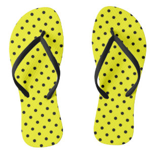 Tongs Pois jaune