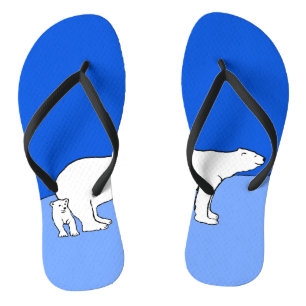 Tongs Polar Bear Mom and Cub Peinture - Wildlife Art