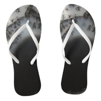 Tongs Porte noire en marbre, pierre naturelle Cool uniqu