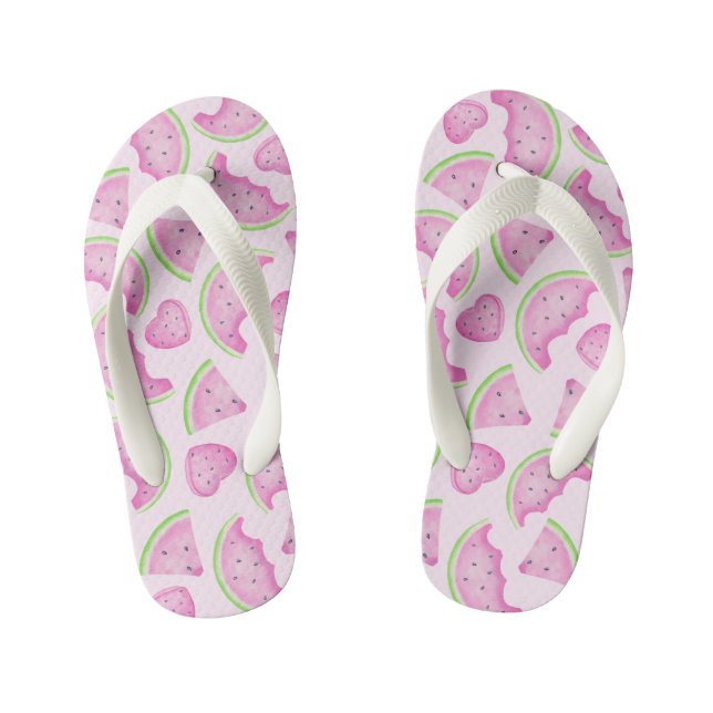 Tongs pour enfants à motif pastèque rose pour l'ét (Semelle)