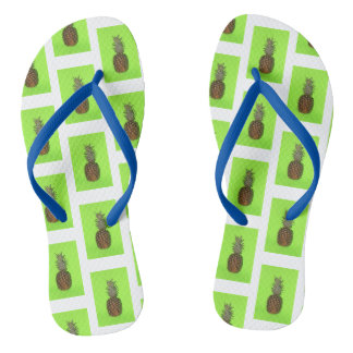 Tongs pour hommes gros plan Ananas