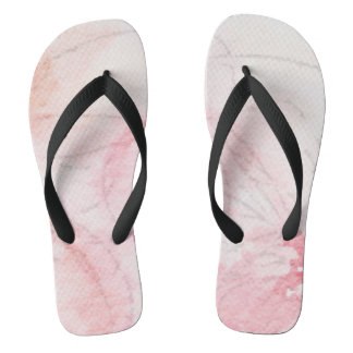 Tongs Pretty Pink Pastel Watercolor Ladies