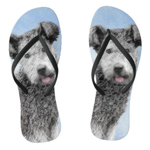 Tongs Pumi Peinture - Cute Original Chien Art