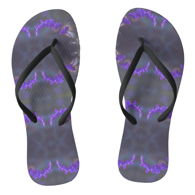 Tongs Purple Floral Garden (Semelle)