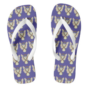 Tongs Rainbow Awareness Ribbon Angel Custom Flip Flops