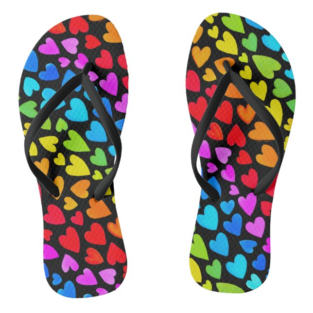 Tongs Rainbow Watercolor Motif (Semelle)