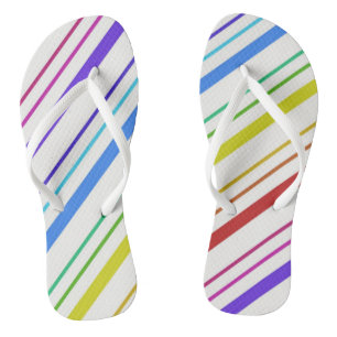 Tongs Rayures Colorées