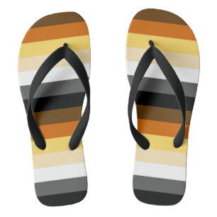 Tongs Rayures du drapeau gay bear hommes
