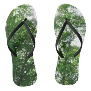 Tongs Regard sur les arbres d'été