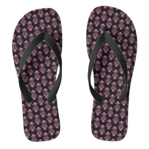 Tongs Retourner les tongs/Damas roses