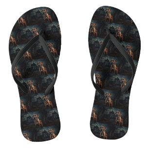 Tongs Rhodesian Ridgeback Halloween effrayant