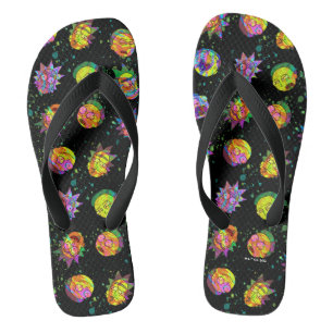 Tongs RICK ET MORTY™ Motif psychédélique