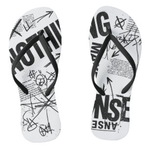 Tongs RIEN N'A DE SENS Statement Anti Design Brutalist