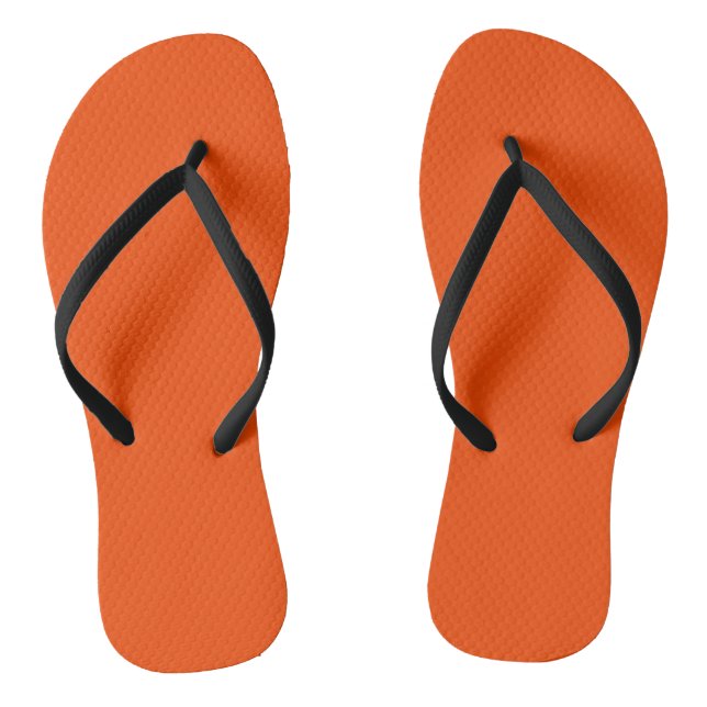 Tongs Rouge de couleur vive orange (Semelle)