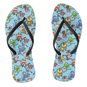 Tongs Run 2023, Cartoons mignons tournant autour de L Bl