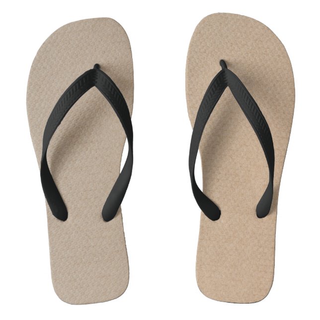 Tongs Rustique Kraft papier blanc Modèle personnalisé (Semelle)