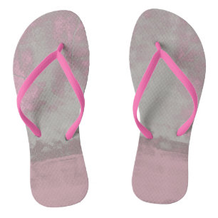 Tongs Rustique rose Grey Mallow Abstrait Art tendance Nr