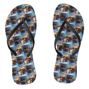 Tongs Saint Bernard Christmas Festive