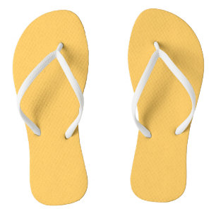 Tongs Samoan Soleil Golden Jaune couleur solide Impressi