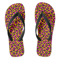 Sandales à imprimé guépard rose et orange