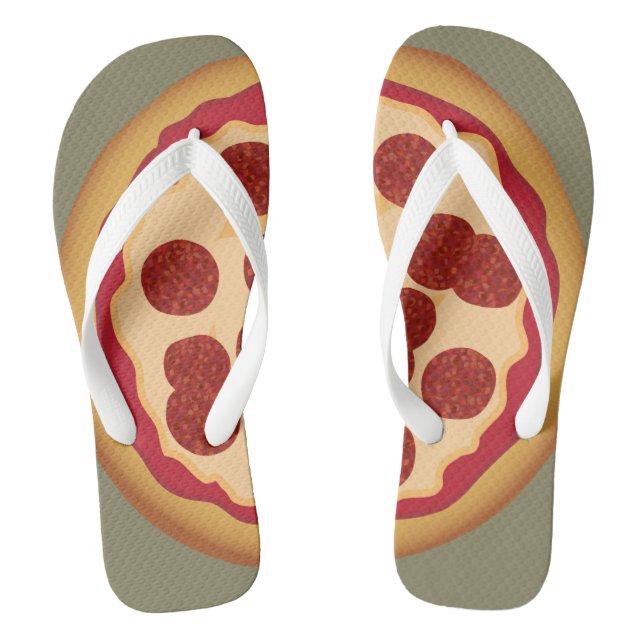 Tongs Sandales à la pizza (Semelle)