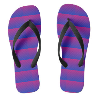 Tongs Sandales à lanières pour femmes violettes et bleue