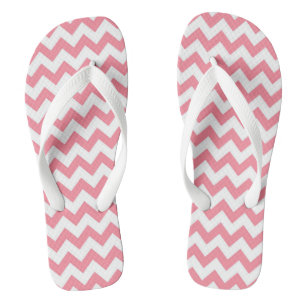 Tongs Sandales à semelles compensées à motif chevron ros