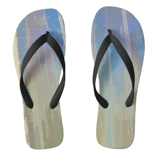Tongs Sandales aux pastel Abstraits (Semelle)