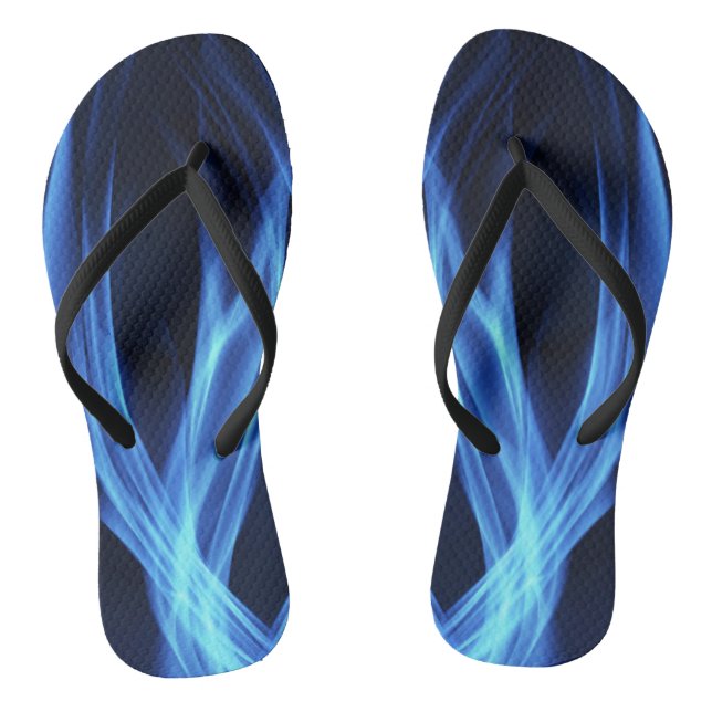 Tongs Sandales Dark Flip Flops Tourbillon Flamme Bleue (Semelle)