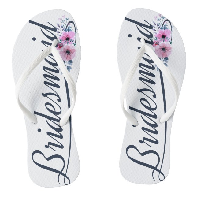 Tongs Sandales de mariée demoiselle d'honneur calligraph (Semelle)