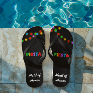 Tongs Sandales personnalisées Fiesta Lights