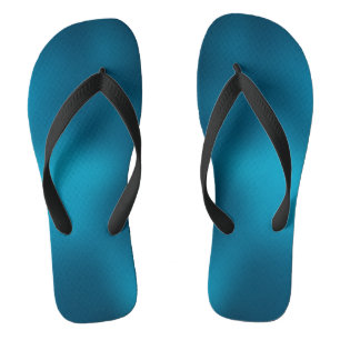 Tongs Sandales plates personnalisées Bleu Conservateur
