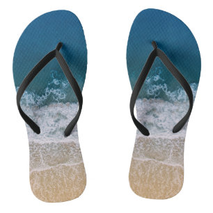 Tongs Sandy Beach Vue aérienne Turquoise Blue Sea Flori