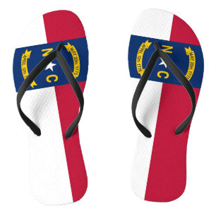 Tongs Sangles fines pour adultes avec drapeau de Carolin