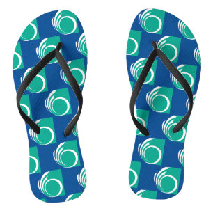 Tongs Sangles fines pour adultes avec drapeau d'Ottawa,