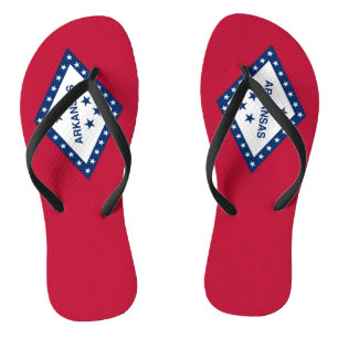 Tongs Sangles fines pour adultes avec le drapeau de l'Ar