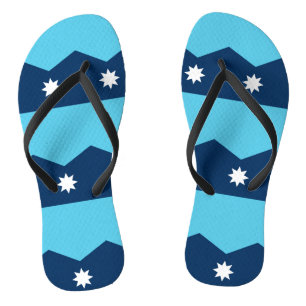 Tongs Sangles fines pour adultes avec le drapeau du Minn