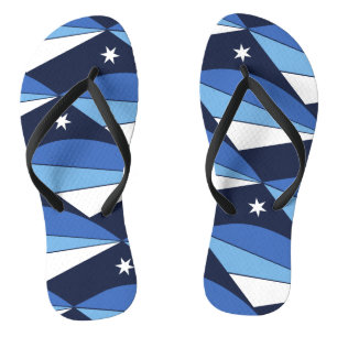 Tongs Sangles minces adultes avec drapeau de Columbia, S