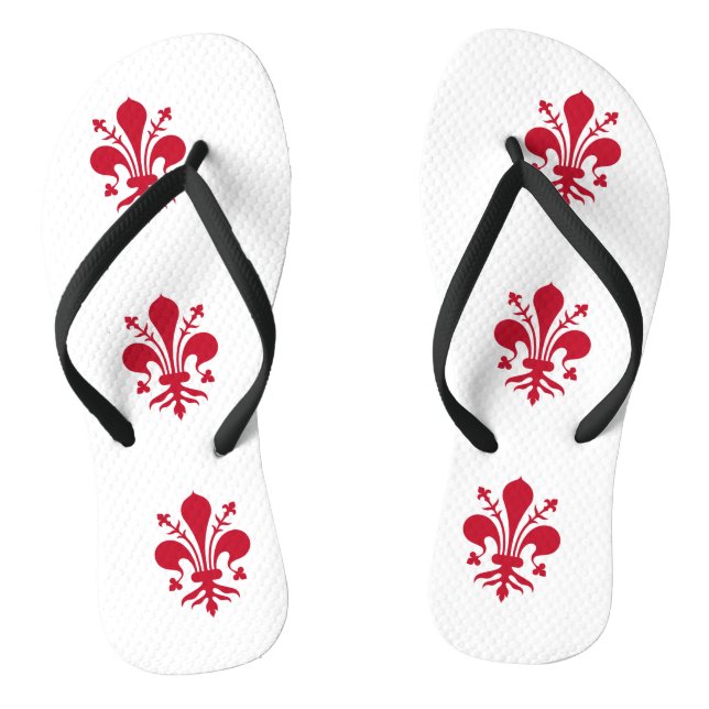 Tongs Sangles minces adultes avec Drapeau de Florence (Semelle)