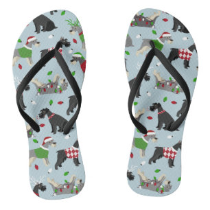 Tongs Schnauzer de Noël