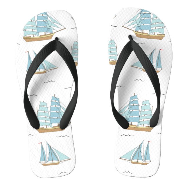 Tongs Seatime été Cute yachts avec voile (Semelle)