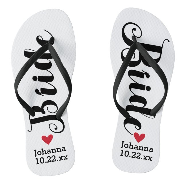 Tongs Sélection de mariage personnalisée par jeune (Semelle)