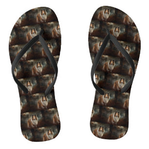 Tongs Shetland Sheepdog Halloween effrayant
