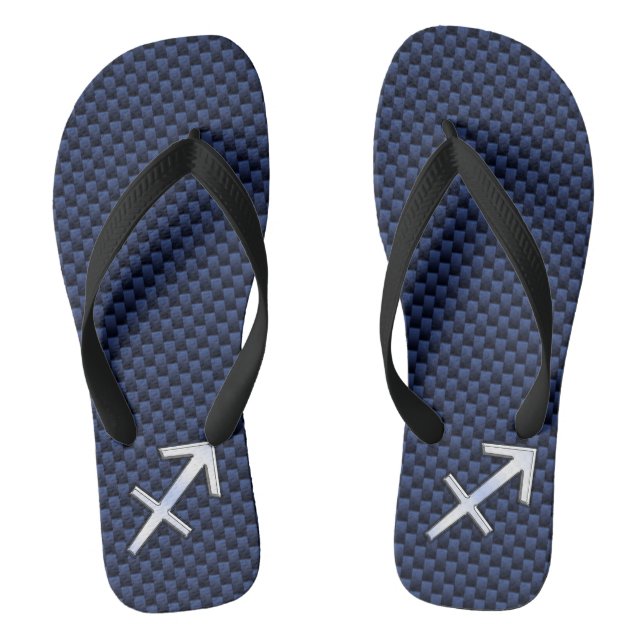 Tongs Signe du zodiaque Sagittaire sur une impression en (Semelle)